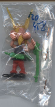 Uderzo (Asterix) - Kinder - Albert UDERZO - Astérix - Kinder 1990 - 01 - K91n1 - Astérix debout baluchon (sans les yeux)