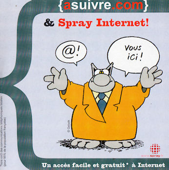 LE CHAT - Philippe GELUCK - Geluck - Spray/asuivre.com - Le Chat - @ ! Vous ici ! - asuivre.com - CD-rom promotionnel