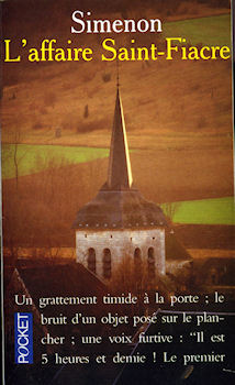POCKET Simenon n° 1333 - Georges SIMENON - L'Affaire Saint-Fiacre