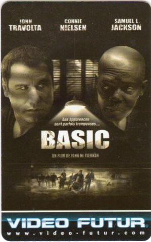 Cine -  - Video Futur - carte collector n° 228 - Basic, un film de John M. Tiernan - John Travolta/Connie Nielsen/Samuel L. Jackson