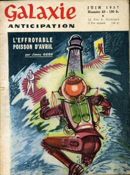 NUIT ET JOUR n° 43 -  - Galaxie 1ère série n° 43 - juin 1957 - L'effroyable poisson d'avril par Jimmy Guieu