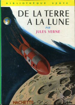 HACHETTE Bibliothèque Verte - Jules VERNE - De la Terre à la Lune