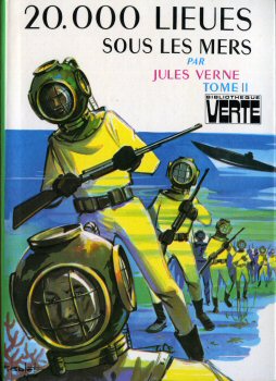 HACHETTE Bibliothèque Verte - Jules VERNE - 20000 lieues sous les mers - tome II