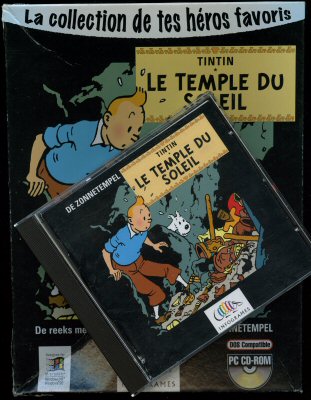 Hergé - Audio, video, sofware -  - Tintin - Infogrammes - Le Temple du soleil - coffret jeu vidéo
