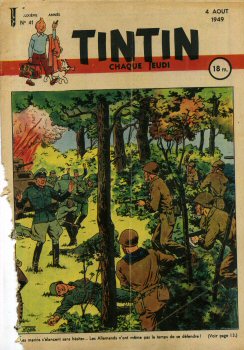 TINTIN français 1ère série n° 41 - Étienne LE RALLIC - Tintin n° 41 - 1949 - couverture Le Rallic (Alix)