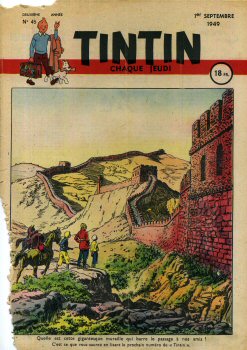 TINTIN français 1ère série n° 45 - Paul CUVELIER - Tintin n° 45 - 1949 - couverture Paul Cuvelier