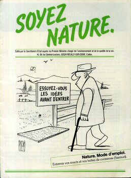 Piem -  - Piem - Soyez nature - brochure promotionnelle pour le Secrétariat d'Etat à l'Environnement