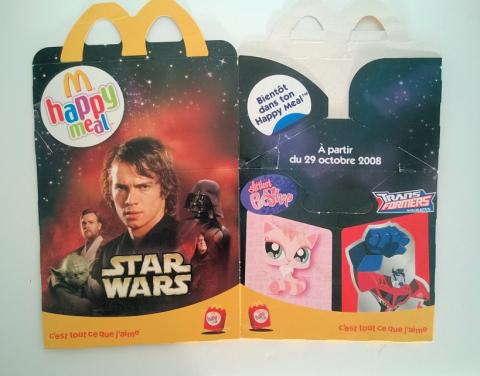 Star Wars - publicidad - George LUCAS - Star Wars - McDonald's/Happy Meal - 2008 - box illustrée