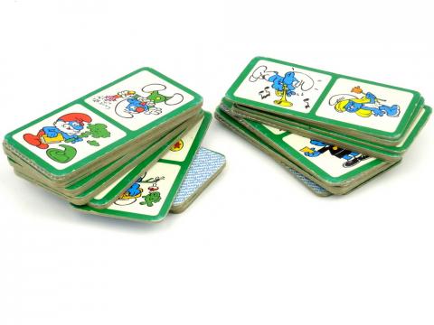 Peyo (Puffi) - Giochi, giocattoli, p - PEYO - Schtroumpfs - Ravensburger - jeu de dominos illustrés - 35 cartes sur 36