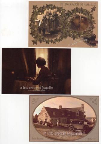 Cine - Jean-Pierre JEUNET - Jean-Pierre Jeunet - Un long dimanche de fiançailles - 3 cartes postales promotionnelles à l'ancienne