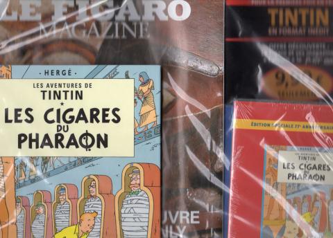 Hergé - Pubblicità - HERGÉ - Le Figaro magazine n° 19239 (610) - 28/07/2006 - Les Aventures de Tintin : Les Cigares du Pharaon - Magazine, album, DVD