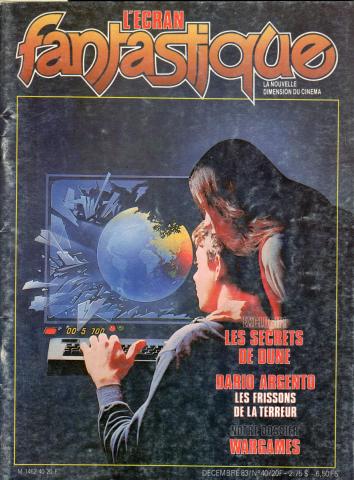 Fantascienza/fantasy - film -  - L'Écran Fantastique n° 40 - décembre 1983 - Les Secrets de Dune/Dario Argento : Les Frissons de la terreur/Dossier : Wargames