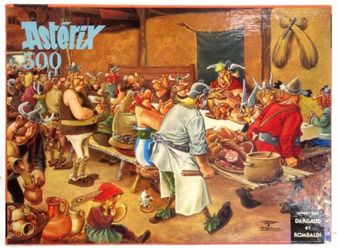 Uderzo (Asterix) - Giocchi, giocattoli, puzzle - Albert UDERZO - Astérix - Dargaud/Rombaldi - d'après Le Repas de noces de Bruegel - Puzzle - 500 pièces - 33 x 46 cm