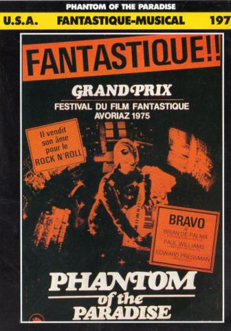 Fantascienza/fantasy - film -  - Phantom of the Paradise (Brian de Palma) - fiche issue d'un magazine télé