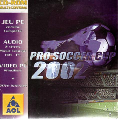 Collezioni, svago creativo, modello -  - AOL - Pro Soccer 2002 jeu PC version complète/Audio 2 titres Altofunk (Savillov), Judit (Savillov)/Video PC Windsurf/Offre Internet