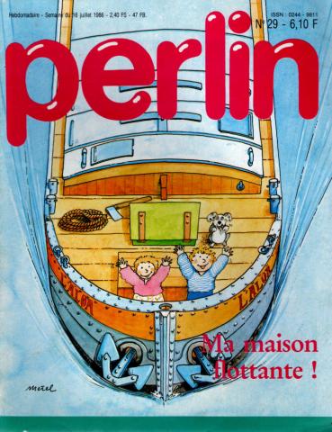 Petit Ours Brun Jeux n° 8629 -  - Perlin n° 29 - 16/07/1986 - Ma maison flottante !