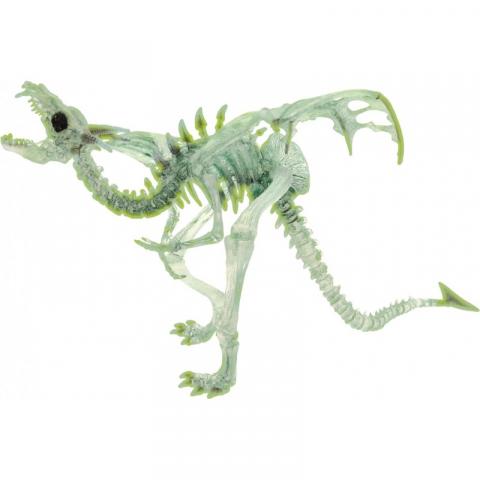 Figurine Plastoy - Draghi N° 60226 - Fosforescenti Dragon scheletro traslucido