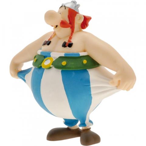 Figurine Plastoy - Asterix N° 60559 - Obelix che tiene i suoi pantaloni