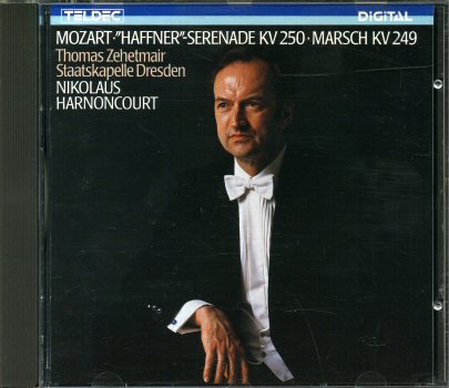 Audio/video - Música Clásica - MOZART - Mozart - Haffner Serenade KV 250/Marsch KV 249 - Nikolaus Harnoncourt/Staatskapelle Dresden - Teldec 8.43062
