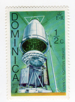 Ruimtevaart, astronomie, futurologie -  - Philatélie - Dominique - 1976 - Viking Space Mission 1/2 C