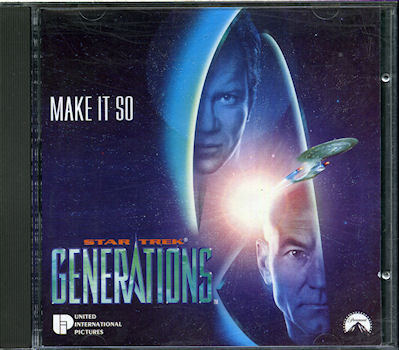 Cinéma fantastique - Star Trek -  - Star Trek - Star Trek Generations - Make it so - CD audio promotionnel - STG1