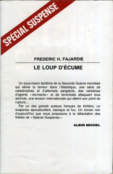 ALBIN MICHEL Spécial suspense - Frédéric H. FAJARDIE - Le Loup d'écume