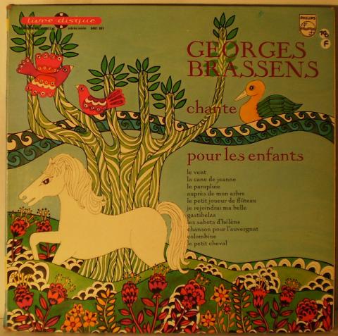Audio/video - Pop, Rock, Jazz - Georges BRASSENS - Georges Brassens chante pour les enfants - Philips 6461 001- livre-disque vinyle 25 cm