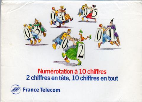 Giraud-Moebius - MOEBIUS - Moebius - France Telecom - numérotation à 10 chiffres - petit bloc-notes