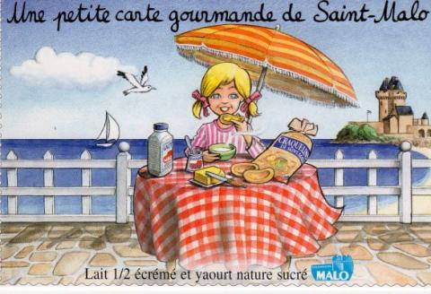 Goger - H. GOGER - Goger - Laiterie de Saint-Malo - Une petite carte gourmande - Claire prend son petit déjeuner