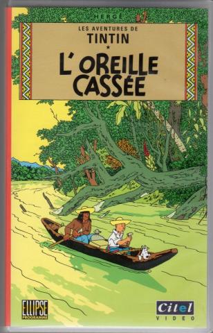 Hergé (Tintinophilie) - Audio, vidéo, logiciels - HERGÉ - Tintin - L'Oreille casssée - cassette VHS - CItel Video/Ellipse - 022615