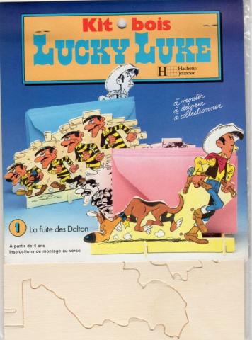 Morris (Lucky Luke) - Documents et objets divers - MORRIS - Lucky Luke - Kit-bois - 2218808 - 1 - La Fuite des Dalton porte-enveloppes