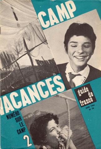 Scouting -  - Guide de France n° 76 - juin 1966 - Numéro sur le camp 2