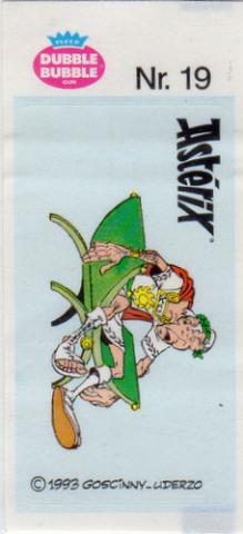 Uderzo (Astérix) - publicité - Albert UDERZO - Astérix - Fleer - Dubble Bubble Gum - 1993 - Sticker - Nr. 19 - Jules César