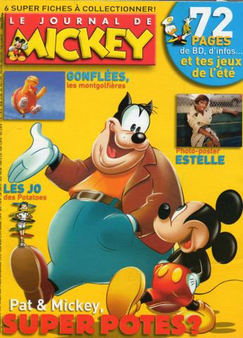 LE JOURNAL DE MICKEY n° 2931 -  - Le Journal de Mickey n° 2931 - 20/08/2008 - Pat et Mickey, super potes/Gonflées, les montgolfières/Les JO des Potatoes/Photo-poster : Estelle/6 super fiches à collectionner