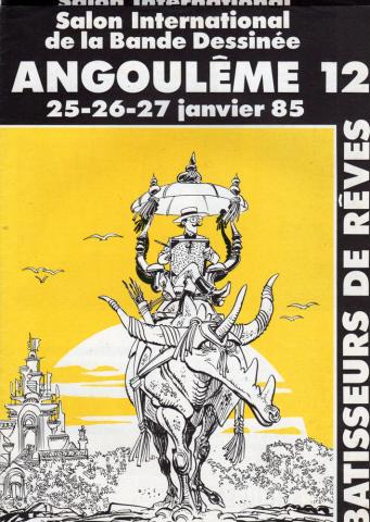 Mézières (Documents et Produits dérivés) - Jean-Claude MÉZIÈRES - Mézières - Salon de la BD Angoulême 12 - 25-26-27 janvier 1985 - Bâtisseurs de rêves - dossier