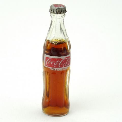 Coca-Cola -  - Coca-Cola - bouteille en verre miniature - 8 cm