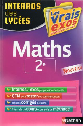Livres scolaires - Mathématiques - Éric de BRAUWÈRE - Interros des lycées - Maths 2e