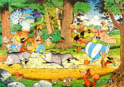 Uderzo (Astérix) - Jeux, jouets, puzzles - Albert UDERZO - Astérix - Ravensburger - 121472 - Partie de chasse/Im Wald/Incontri nella foresta/In the Forest/In het bos - Puzzle 200 pièces - 42 x 29,7 cm