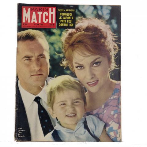 Paris Match n° 585 -  - Paris Match n° 585 - 25/06/1960 - Cartier, nos photos : pourquoi le Japon a pris feu contre Ike/Gina : nouveau foyer au Canada