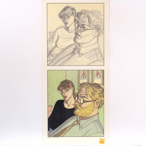 Juillard - André JUILLARD - Juillard - FNAC - 1998 - Le Cahier bleu - Ex-libris 15,5 x 35 cm