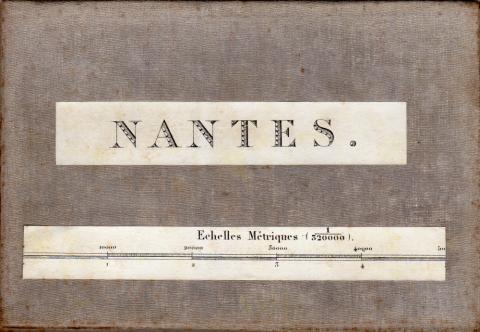 Geografie, reizen - Frankrijk -  - Carte d'état-major entoilée - Nantes - 1/320000