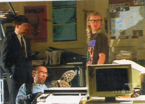 X-Files Trading cards -  - X-Files - Topps - Aux frontières du réel - 1996 - trading cards - 09 - Pofiles - The Lone gunmen