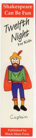 Marcadores -  - Shakespeare Can Be Fun - Twelfth Night For Kids - Published by Black Moss Press - marque-page