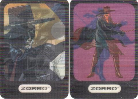 Cine -  - Zorro - Mars/Twix/Snickers/M&M's - Zorro magique - carte hologramme - lot de 2