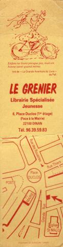 Pef -  - Pef - Librairie Le Grenier à Dinan - marque-page