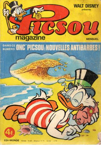 PICSOU -  - Picsou magazine n° 55 - septembre 1976 - Onc' Picsou : nouvelles antibarbes !