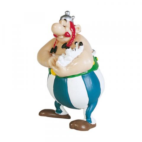 Beeldjes Plastoy - Asterix N° 60502 - Obelix met Idefix