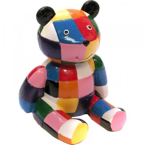 Beeldjes Plastoy - Elmer N° 63303 - Le Nounours d'Elmer multicolore